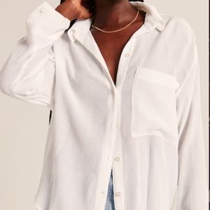 Oversized Crinkle Rayon Textured Shirt